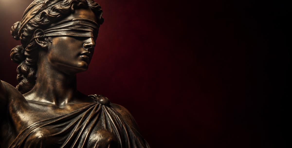Escultura clássica da Justiça